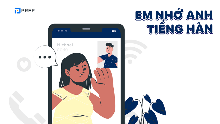 em nhớ anh tiếng Hàn