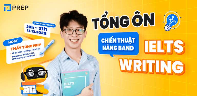 Đăng ký tham gia workshop "Tổng ôn chiến thuật nâng band IELTS Writing” bứt phá band ngay