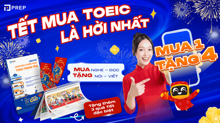 Tết mua TOEIC là hời nhất: Mua 1 tặng 4