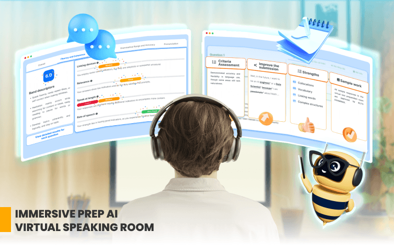 Perfect your Speaking and Writing with Prep AI  Virtual Rooms