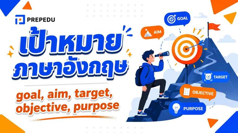 เป้าหมาย ภาษาอังกฤษ คือคำว่าอะไร? goal aim target ต่างยังไง