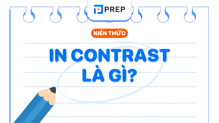 In contrast là gì?