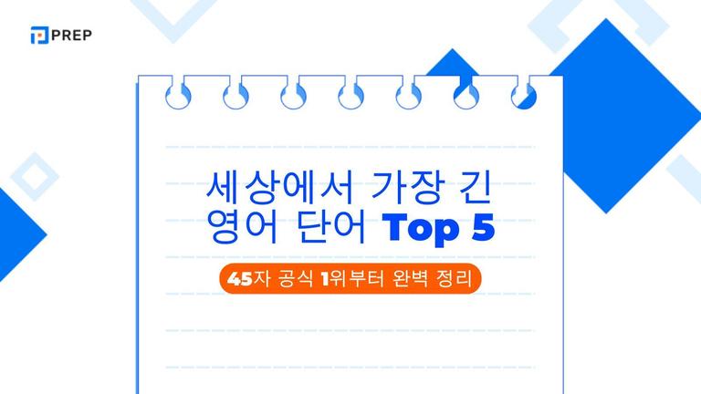 세상에서 가장 긴 영어 단어 Top 5: 45자 공식 1위부터 완벽 정리